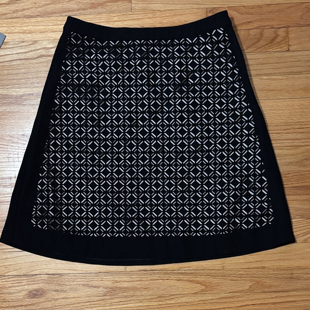 Boutique Patterned A-Line Skirt